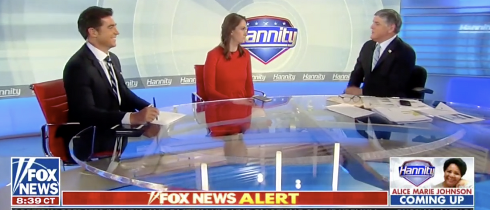 Jessica Tarlov and Jesse Waters on Hannity (Fox News 7/31/2018)