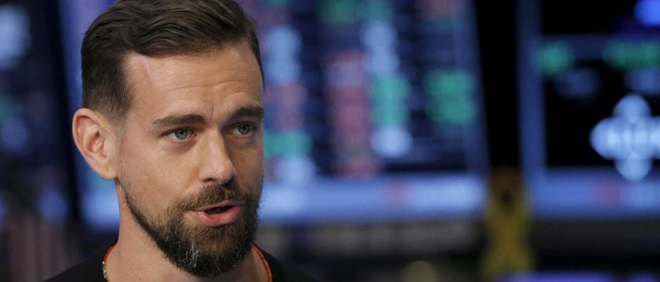 Jack Dorsey, CEO of Square and CEO of Twitter, speaks during an interview with CNBC following the IPO for Square Inc., on the floor of the New York Stock Exchange