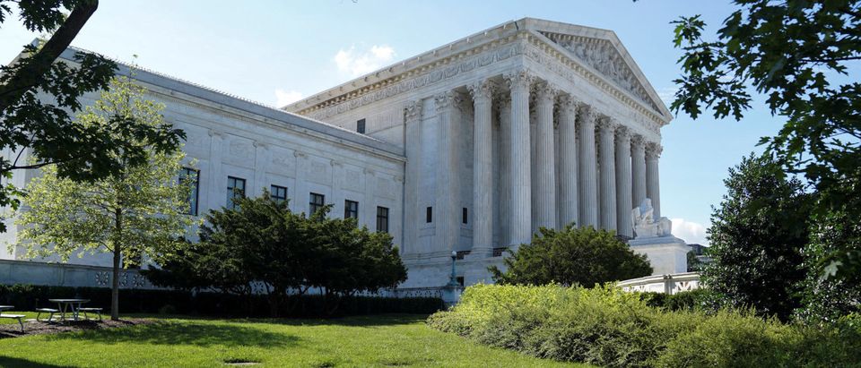 Trees cast shadows outside the U.S. Supreme Court in Washington, U.S., June 25, 2018. REUTERS/Toya Sarno Jordan