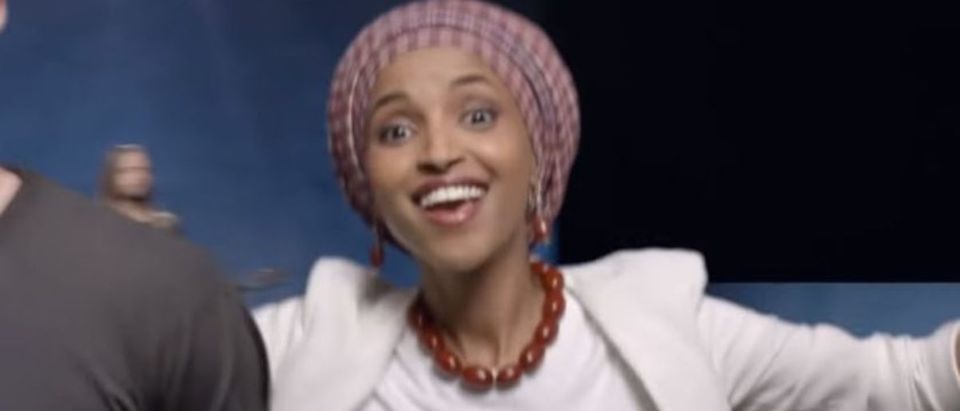 Ilhan Omar appears in a music video by the band Maroon 5 posted on May 30, 2018. YouTube screenshot