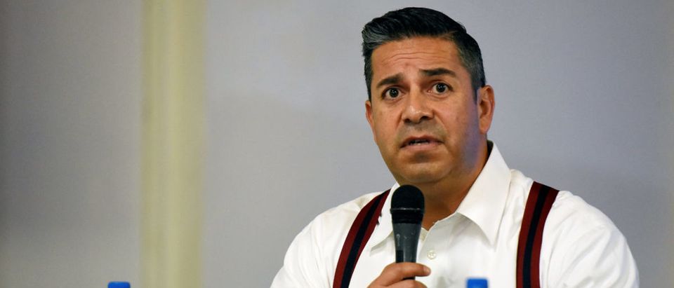 U.S. Representative Ben Ray Lujan during a roundtable discussion on immigration in Brownsville