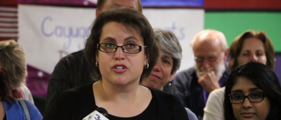 Dana Balter Speaks After Winning 24th Congressional District Democratic Primary. (Source: YouTube/Screenshot)