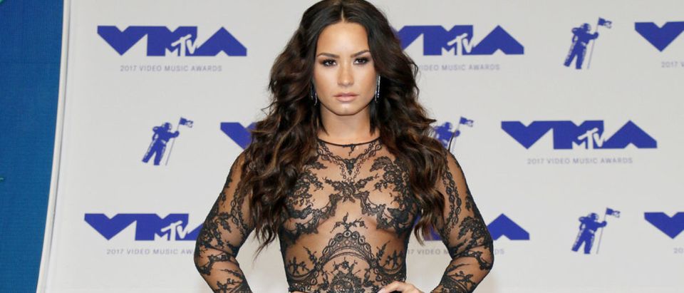 Demi Lovato at the 2017 MTV Video Music Awards held at the Forum in Inglewood, USA on August 27, 2017. (SHUTTERSTOCK)