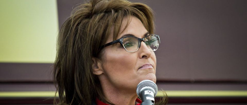 Former Alaska governor and political superstar Sarah Palin at the Tea Party rally for Steve Lonegan on October 12 2013 in New Egypt New Jersey -- ShutterStock Andrew F. Kazmierski