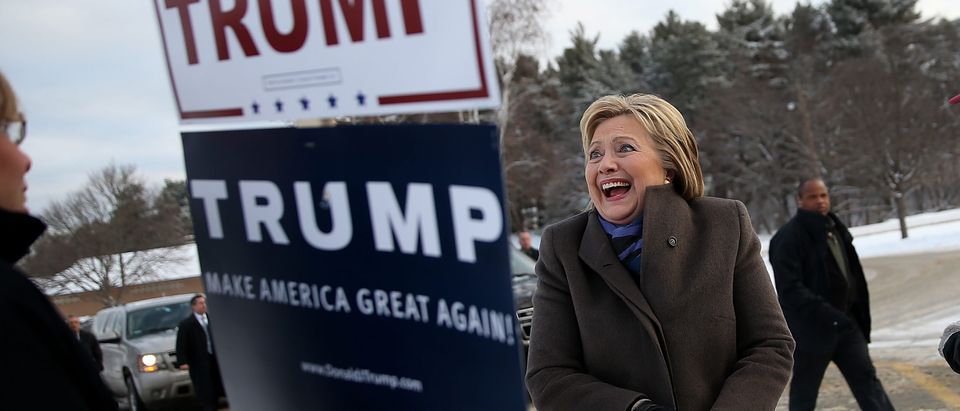 Hillary Clinton Campaigns In New Hampshire Ahead Of Primary