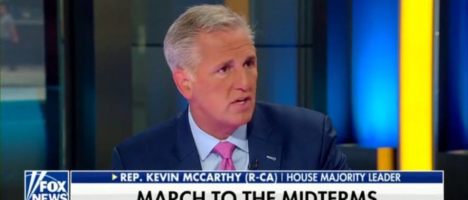 Midterm Elections Are About 'Results Vs. Resistance,' Says House Majority Leader Kevin McCarthy -- Fox & Friends 8-27-18 (Screenshot/Fox News)