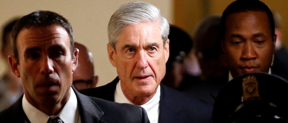 Special Counsel Mueller departs after briefing members of the U.S. Senate on his investigation in Washington