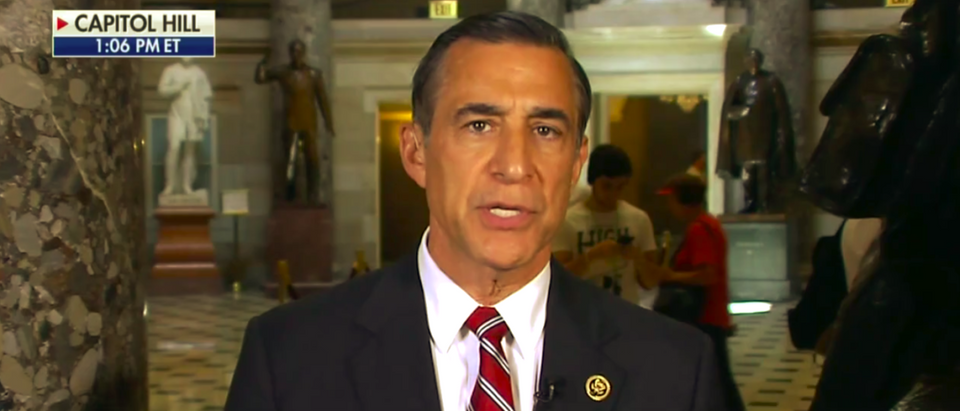 Darrell Issa joins Fox News to discuss his meetings with the DOJ's Bruce Ohr (PHOTO:Screenshot/FoxNews)