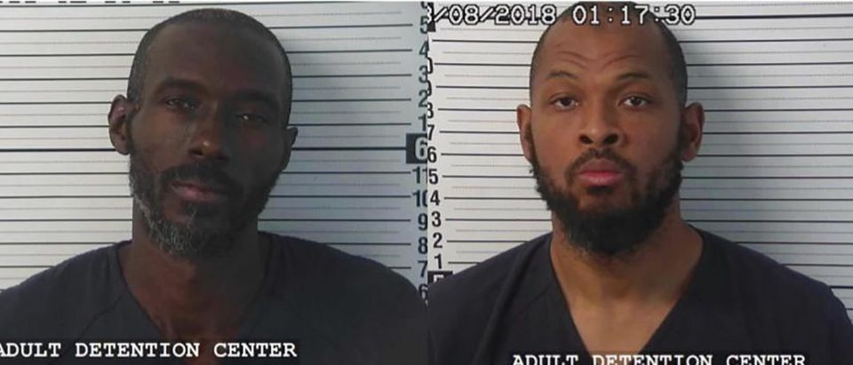 Lucas Morten (L) and Siraj Wahhaj were arrested by New Mexico authorities on August 3, 2018. (Photo courtesy of Taos County Sheriffs Office)
