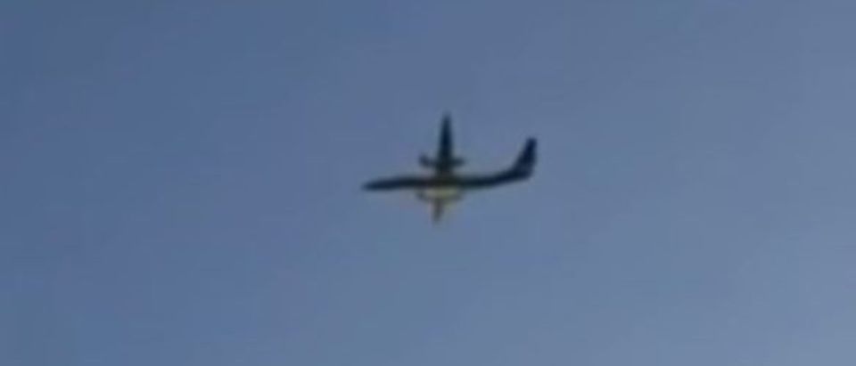 An airline employee stole a Horizon Air plane and crashed it on Aug. 10, 2018. YouTube screenshot/CBS Los Angeles