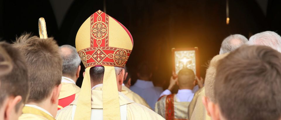 A bishop celebrates mass. (Shutterstock/Krzysztof Winnik)