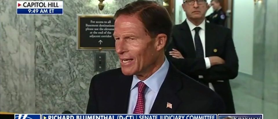 Democratic Sen. Dick Blumenthal Makes Kavanaugh Hearing All About Excessive Drinking -- America's Newsroom 9-27-18