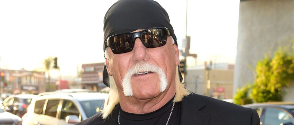 Wrestler Hulk Hogan arrives at the premiere of HBO's "Andre The Giant" at the Cinerama Dome on March 29, 2018 in Los Angeles, California. Photo by Kevin Winter/Getty Images