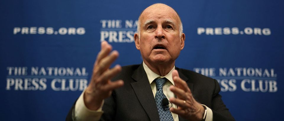 California Governor Jerry Brown Speaks At The National Press Club