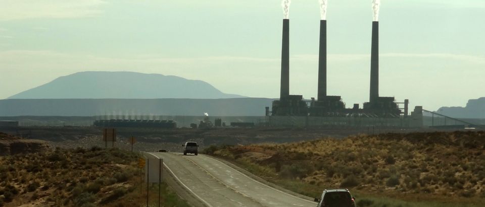 View of the Navajo power generating station near Page, Arizona