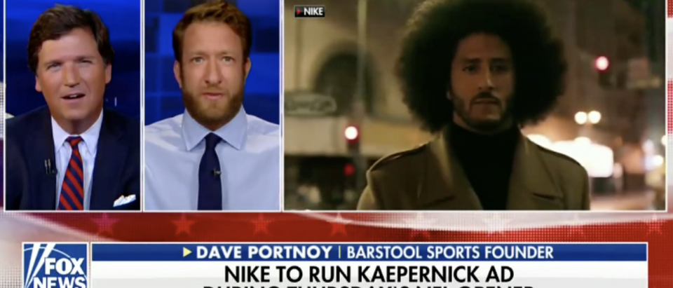Tucker Carlson and Barstool Sports founder Dave Portnoy on Nike (Fox News 9/5/2018)