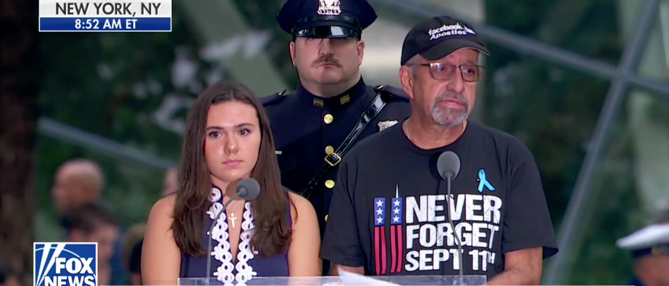 9/11 Name Reader Slams Democrats (Fox News Screenshot: September 11, 2018)