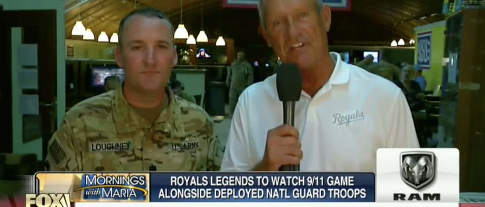 George Brett overseas with troops (Fox Business 9/11/2018)