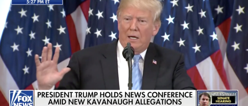 President Trump giving a speech (Fox News 9/26/2018)