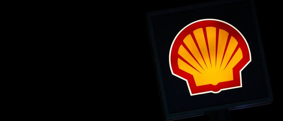 A Shell logo is seen at a petrol station in Ankara