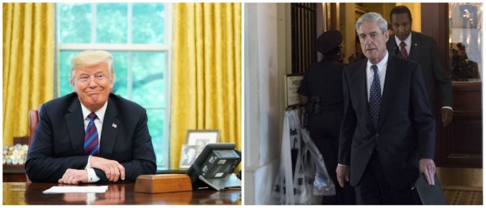 President Trump and Robert Mueller (LEFT: MANDEL NGAN/AFP/Getty Images RIGHT: SAUL LOEB/AFP/Getty Images)