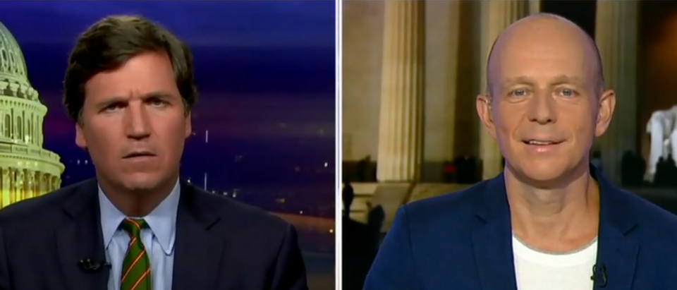 Tucker Carlson and Steve Hilton discuss Big Tech dominance (Fox News screengrab)