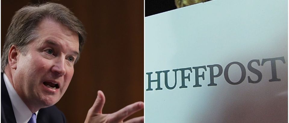 Left: Brett Kavanaugh, Right: Huffington Post (Getty Images)