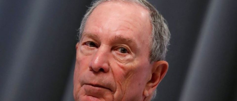 FILE PHOTO: Special envoy to the United Nations for climate change Michael Bloomberg attends a news conference during the One Planet Summit at the Seine Musicale center in Boulogne-Billancourt, near Paris, France, December 12, 2017. REUTERS/Gonzalo Fuentes/File Photo
