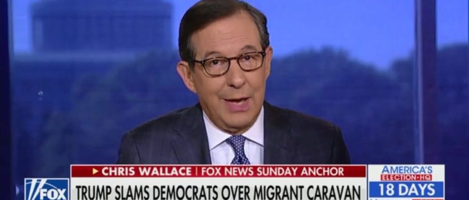 Chris Wallace Calls Trump 'Preposterous' For Suggesting Democrats Are Behind Border Surge -- America's Newsroom 10-19-18 (Screenshot/Fox News )