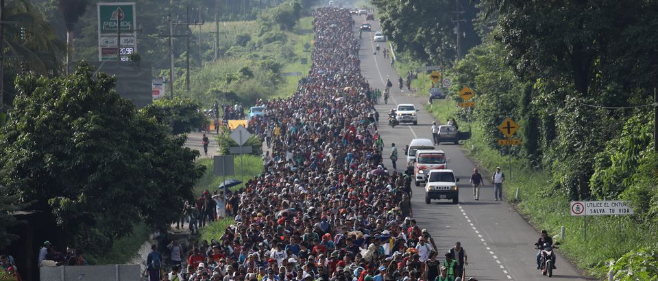 Migrant Caravan Crosses Into Mexico