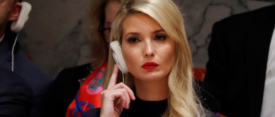 White House senior adviser Ivanka Trump listens during a UN Security Council briefing on counter-proliferation during the 73rd session of the United Nations General Assembly at U.N. headquarters in New York