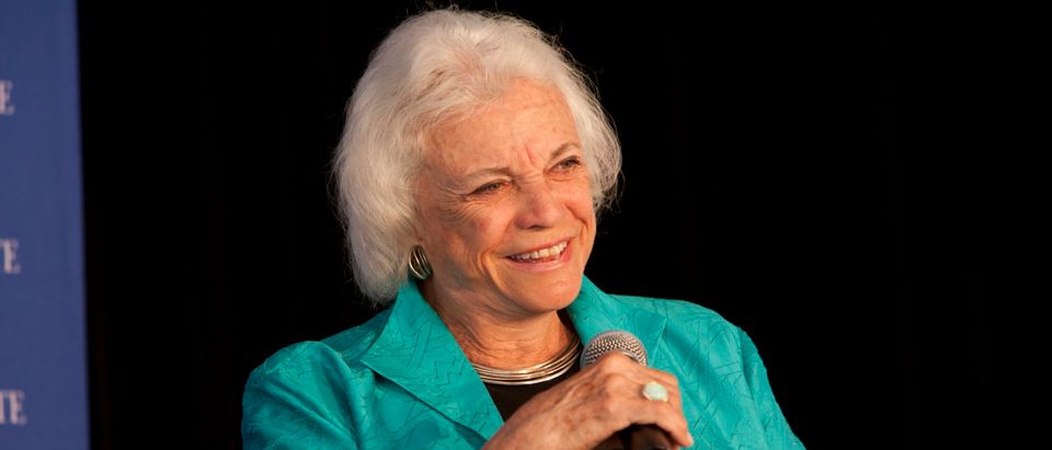 Justice Sandra Day O'Connor at the McCloskey Speaker Series in 2010. (Nora Feller/The Aspen Institute via Flickr creative commons)