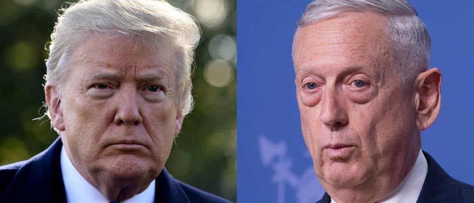 President Donald Trump expressed his approval of Defense Secretary James Mattis during an interview with "60 Minutes" that aired Sunday. Olivier Douliery - Pool/Getty Images and Jim Watson - Pool/Getty Images