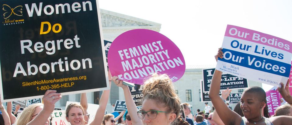 Pictured are pro-life women. (Shutterstock/Rena Schild)