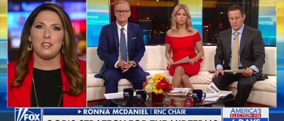 RNC Chair Ronna McDaniel Shares Her Biggest Worry For Republicans Out On The Campaign Trail -- Fox & Friends 10-31-18 (Screenshot/Fox News)