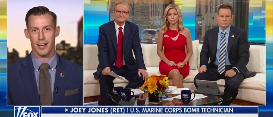 Retired Marine And Double Amputee Joey Jones Slams Students Who Claim They Have PTSD From Trump -- Fox & Friends 10-24-18