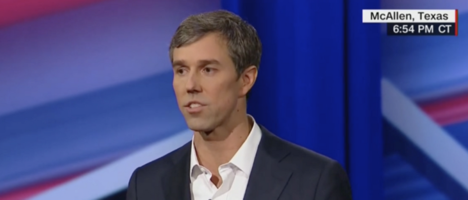Beto O'Rourke during his town hall (CNN 10/18/2018)