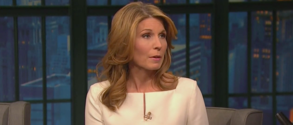 MSNBC host Nicolle Wallace Appears on Late Night on October 25, 2018 (photo: screenshot NBC)