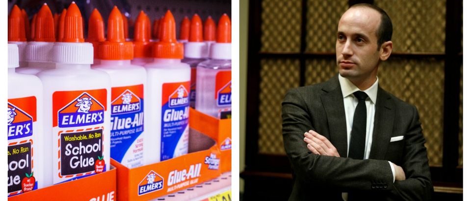Stephen Miller's teacher who made comments about him eating glue as an 8-year-old is in suspended by the school.