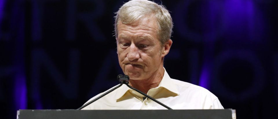 Tom Steyer speaks at the Netroots Nation annual conference for political progressives in New Orleans, Louisiana, U.S. Aug. 2, 2018. REUTERS/Jonathan Bachman
