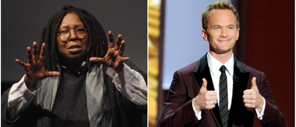 Whoopi Goldberg and Neil Patrick Harris (LEFT: Photo by Bryan Bedder/Getty Images for American Express RIGHT: Photo by Kevin Winter/Getty Images)
