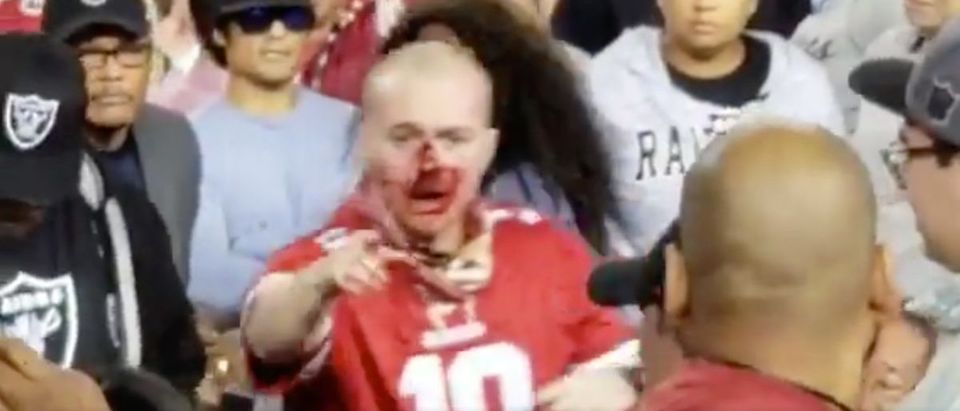 San Francisco 49ers Fight (Credit: Screenshot/Twitter Video Busted Coverage)