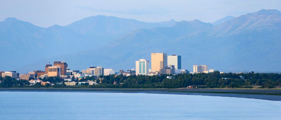 Downtown Anchorage sits on a coastal plane between Cook Inlet and the Chugach Mountains, in Alaska, June 24, 2015. REUTERS/Mark Meyer
