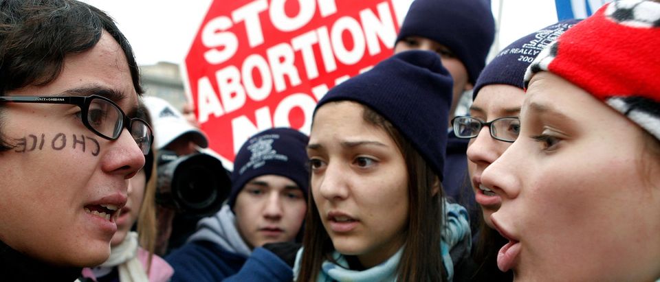 Pro- And Anti-Abortion Groups Rally On Roe V. Wade Anniversary