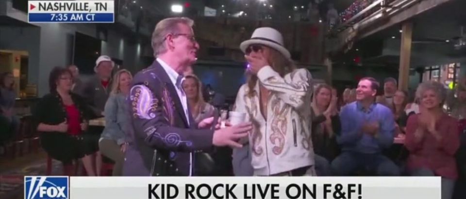 Kid Rock Says 'Screw That Joy Behar Bich' Live On 'Fox & Friends' -- Fox News 11-30-18