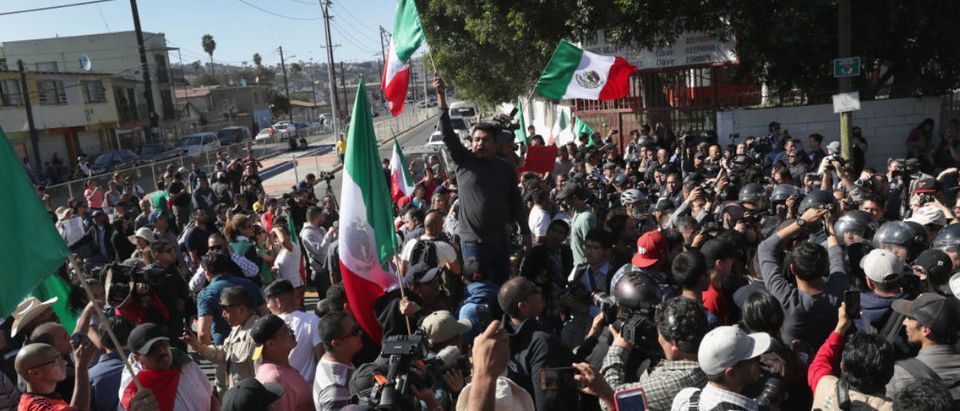 Anti-Immigrant Activists Rally At US-Mexico Border