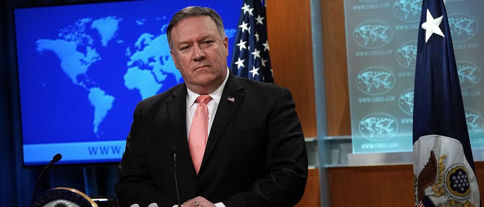 Secretary Of State Pompeo Holds Media Briefing At The State Department