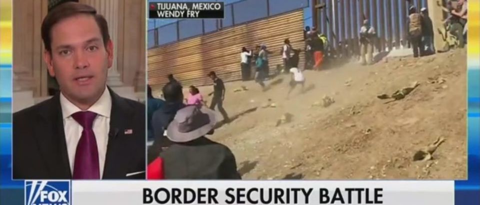 Rubio Says Border Crisis Was Deliberately Manufactured To Test America's Immigration System -- Fox & Friends 11-28-18 (Screenshot/Fox News)