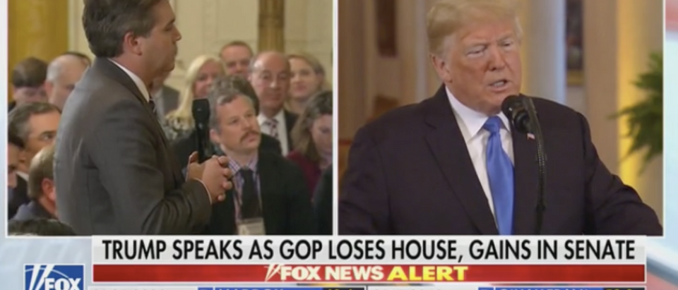 CNN's Jim Acosta and President Trump (Fox News 11/7/2018)