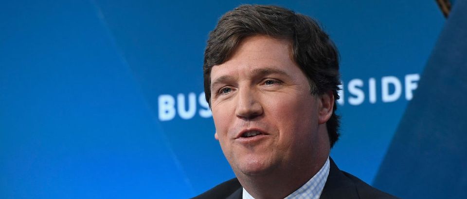 Tucker Carlson, host of "Tucker Carlson Tonight" speaks onstage at IGNITION: Future of Media at Time Warner Center on November 29, 2017 in New York City. (Photo by Roy Rochlin/Getty Images)
